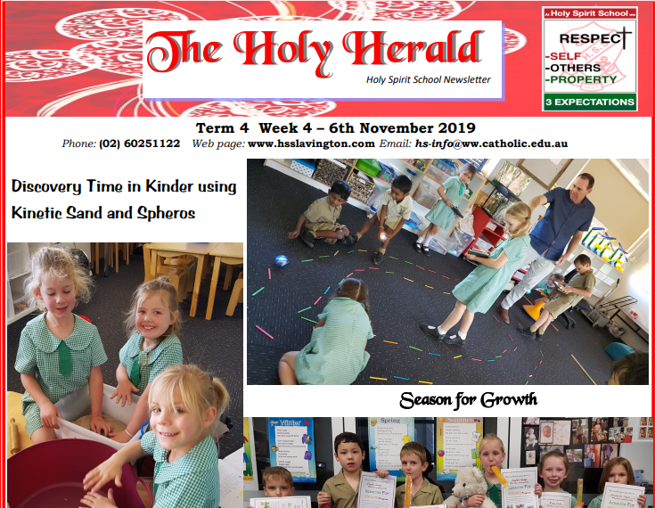 Read more about the article Term 4 – Week 4 – Wednesday 6th November  2019